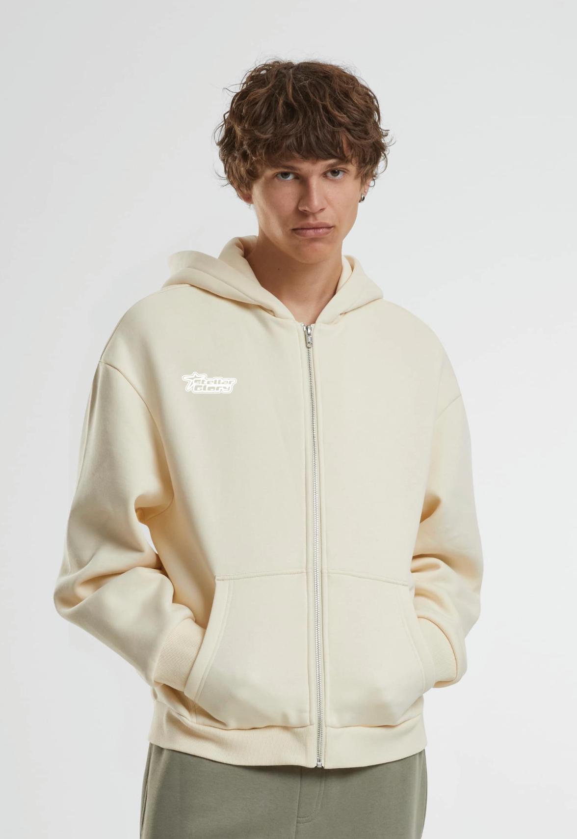 EGA WHITESAND ZIP HOODY