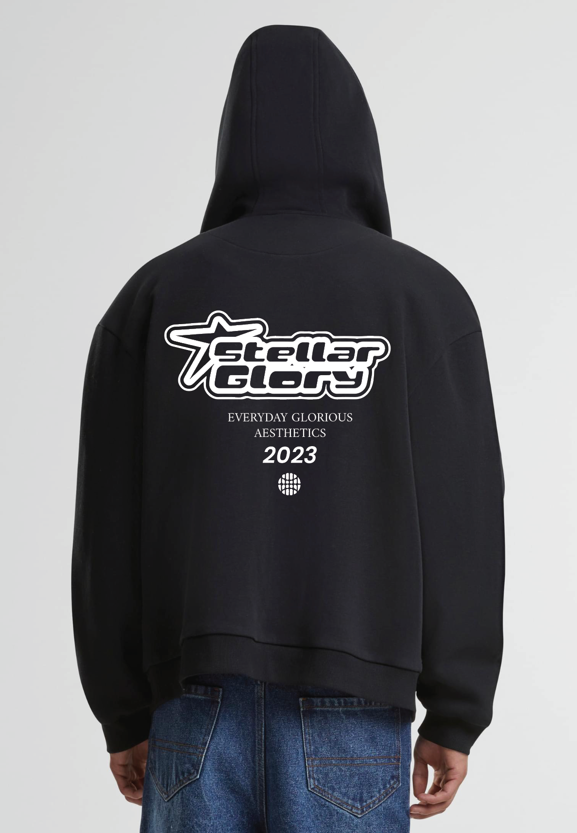 EGA BLACK ZIP HOODY