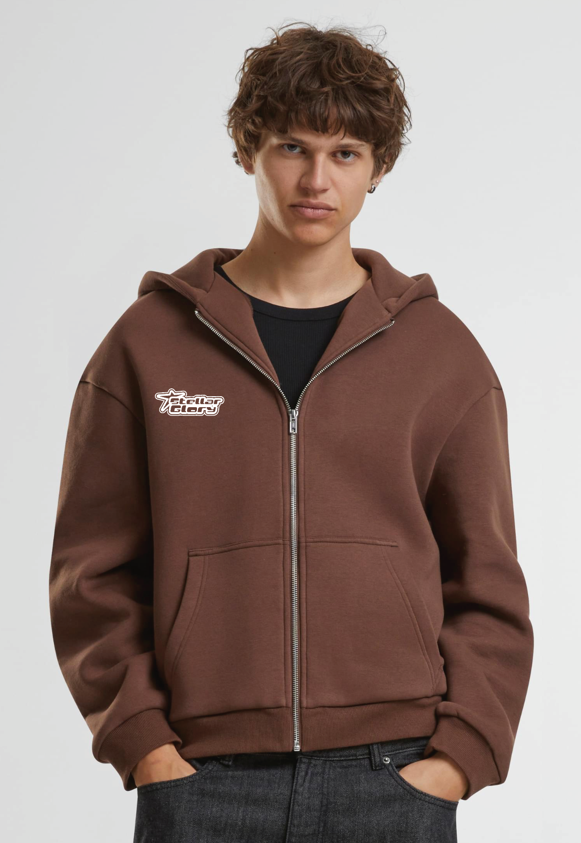EGA CHOCOLATE ZIP HOODY