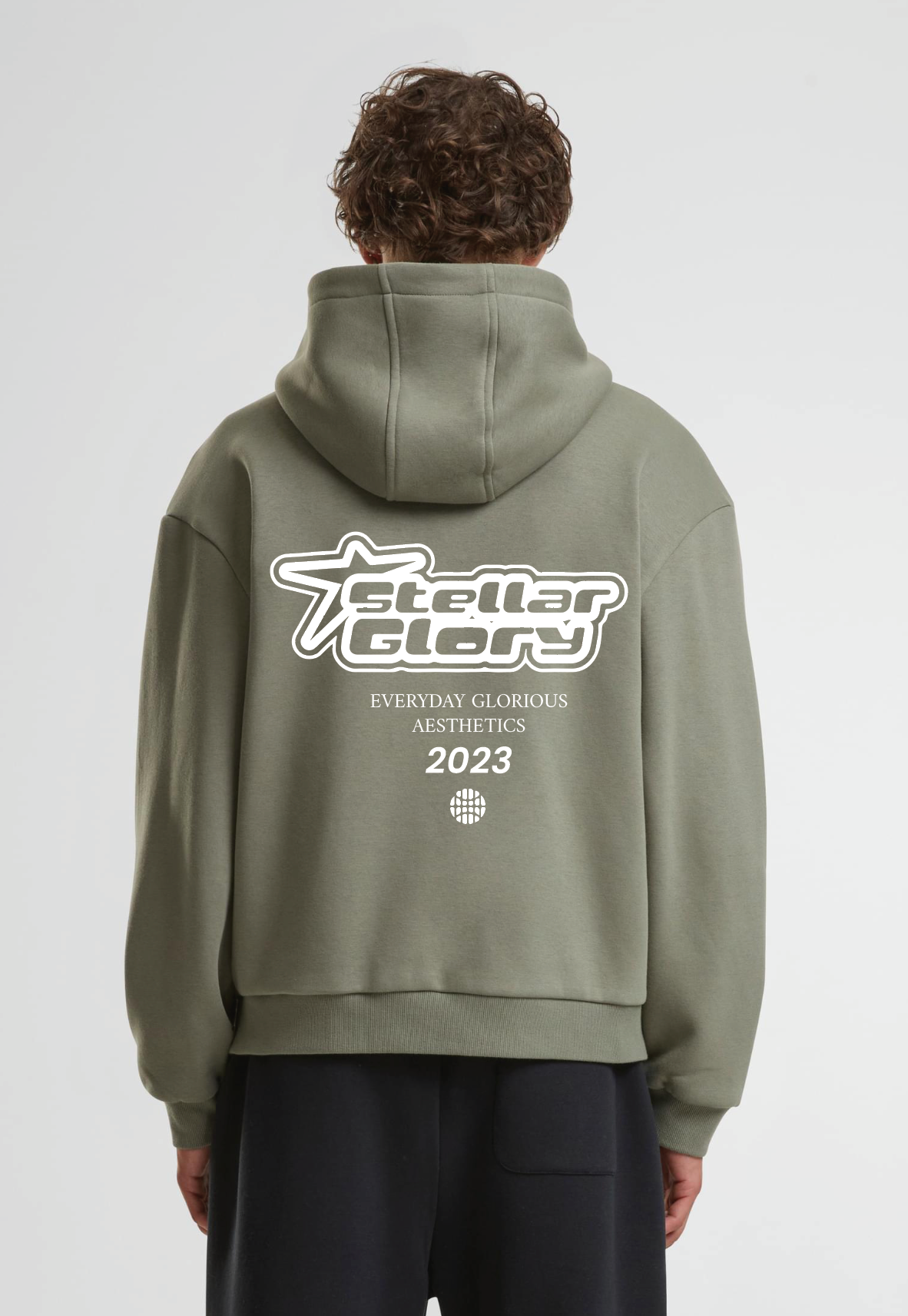 EGA OLIVE ZIP HOODY