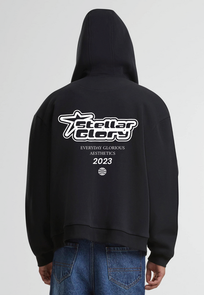 EGA BLACK ZIP HOODY