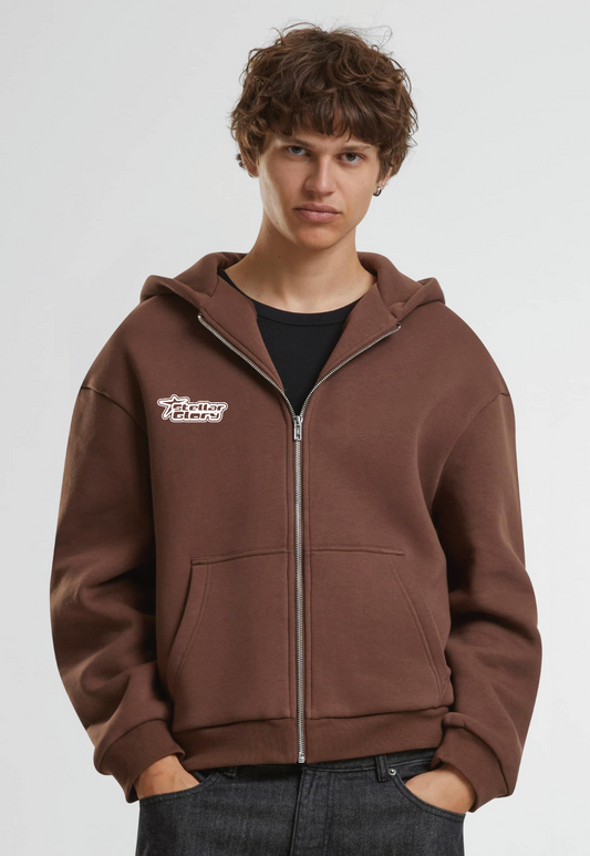 EGA CHOCOLATE ZIP HOODY
