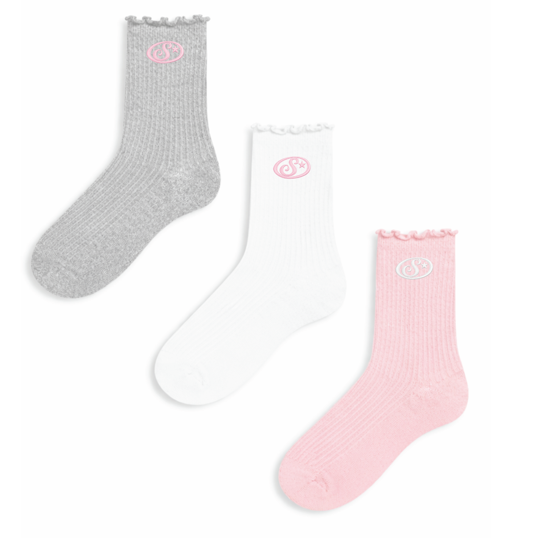 SELAH'S SIGNATURE RIFFLED SOCKS